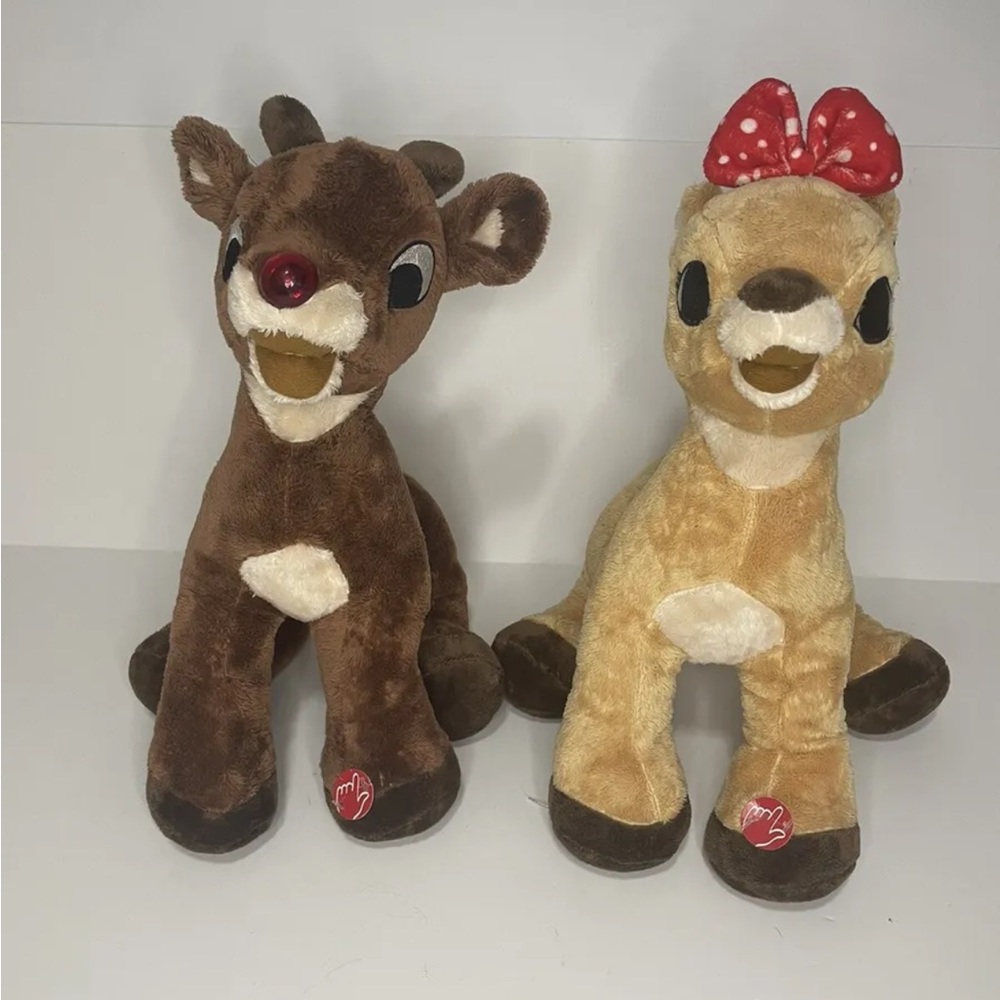 Rudolph and Clarice 14” Plush Set. Collectible by Dan Dee Collectors